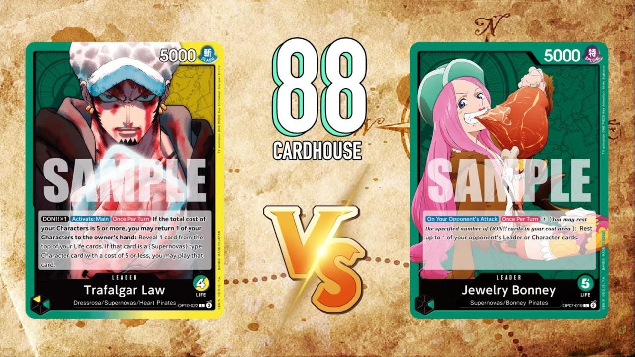 88 CardHouse OPTCG Locals Report 09/11/2025 Round 3 (GY Law VS Bonney) OP12 Legal + Banlist