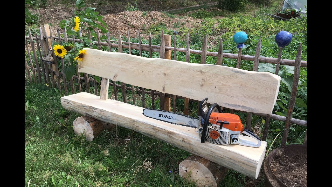 Wie man eine Bank ohne Nägel baut / Gartenbank selber bauen