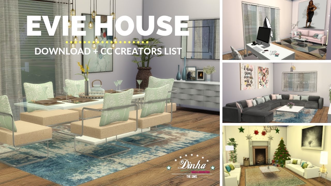 EVIE HOUSE + DOWNLOAD + TOUR + CC CREATORS | The Sims 4 | Part2
