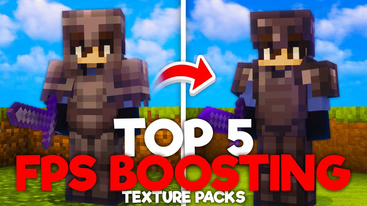 Top 5 BEST FPS Boosting Texture Packs | 1.21