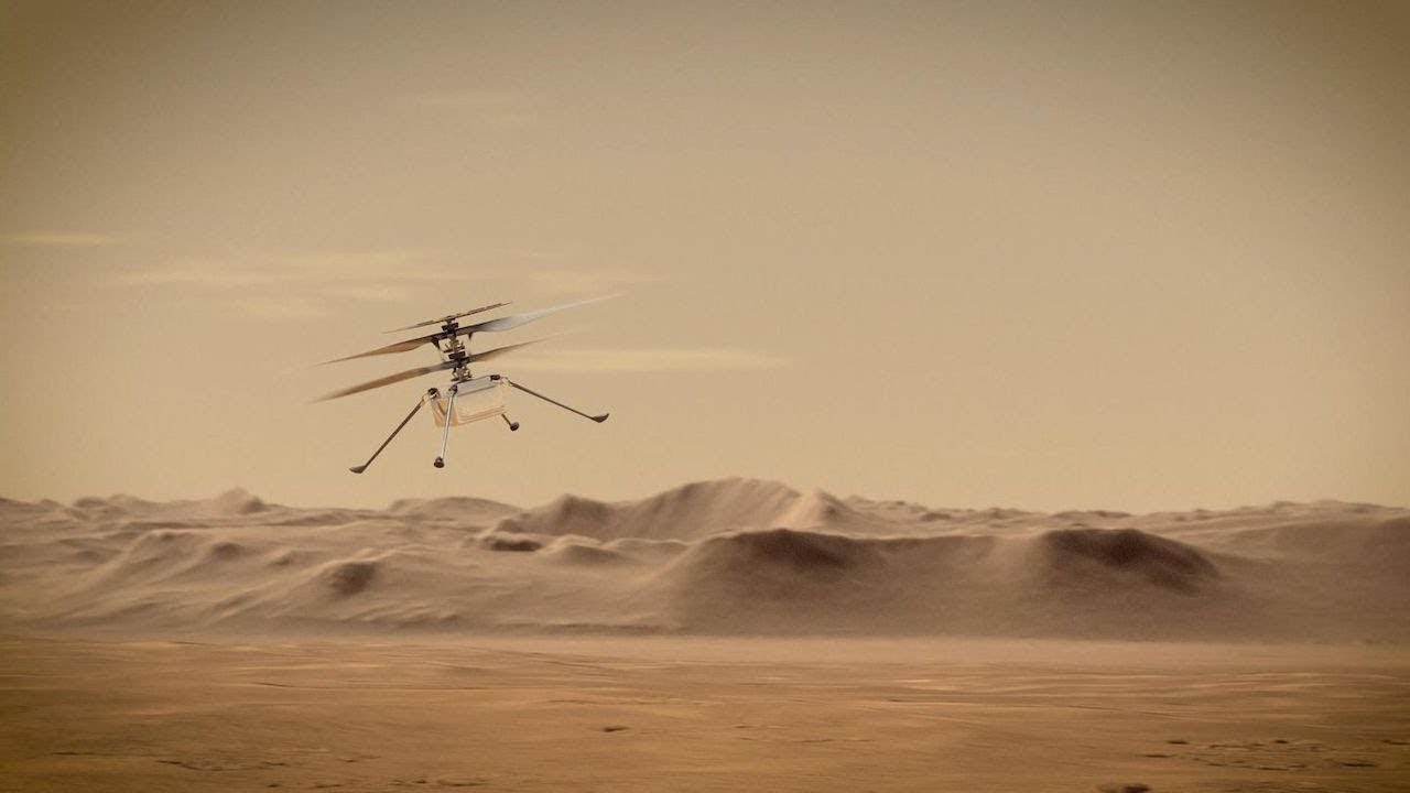 O primeiro helicóptero em Marte fez contato com a Terra após a aterrissagem!