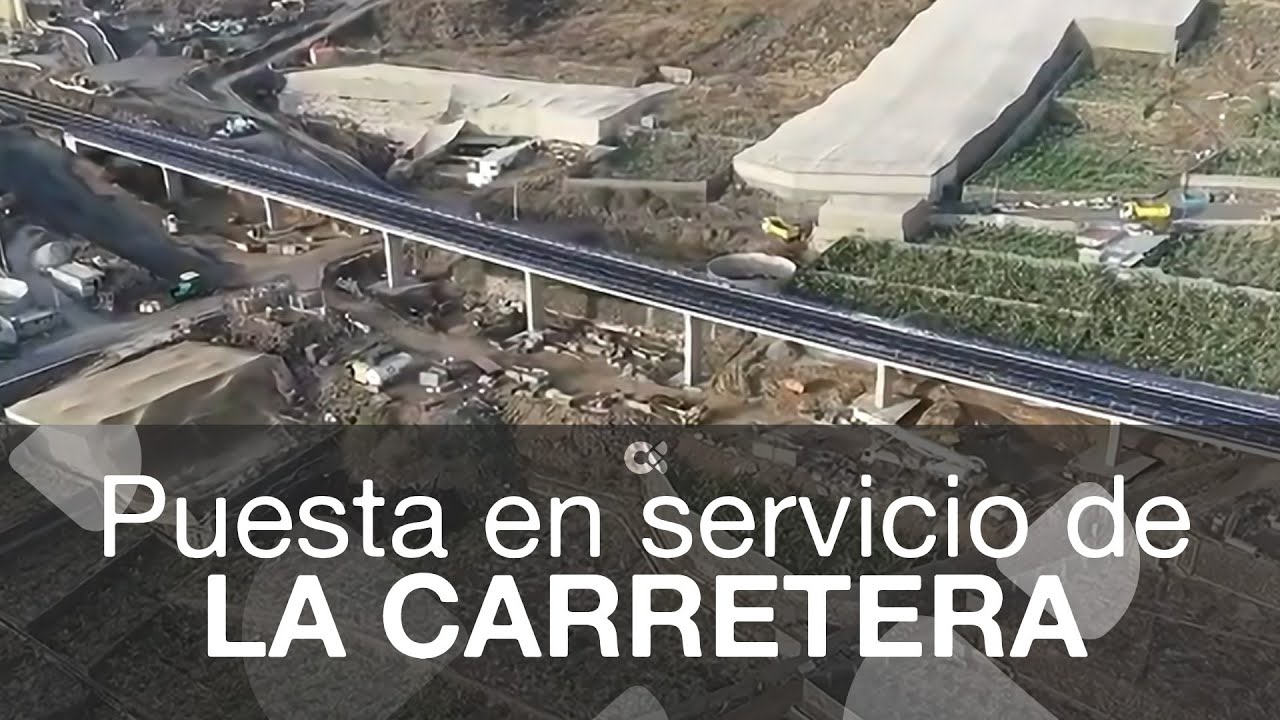 Puesta en servicio de la carretera que conecta Tazacorte y Puerto Naos