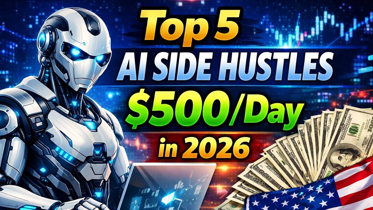 Top 5 AI Side Hustles Americans Are Using to Make $500/Day in 2026