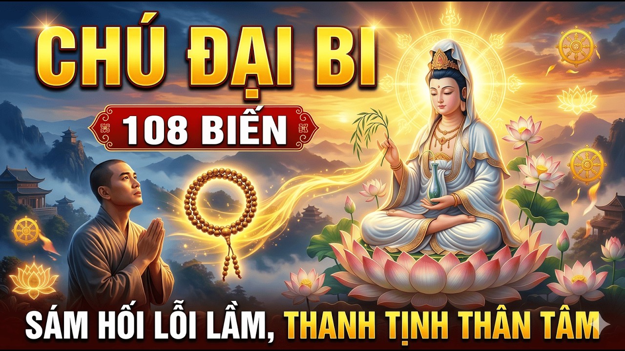 🙏📿Chú Đại Bi [108 Biến] Sám Hối Lỗi Lầm Thanh Tịnh Thân Tâm