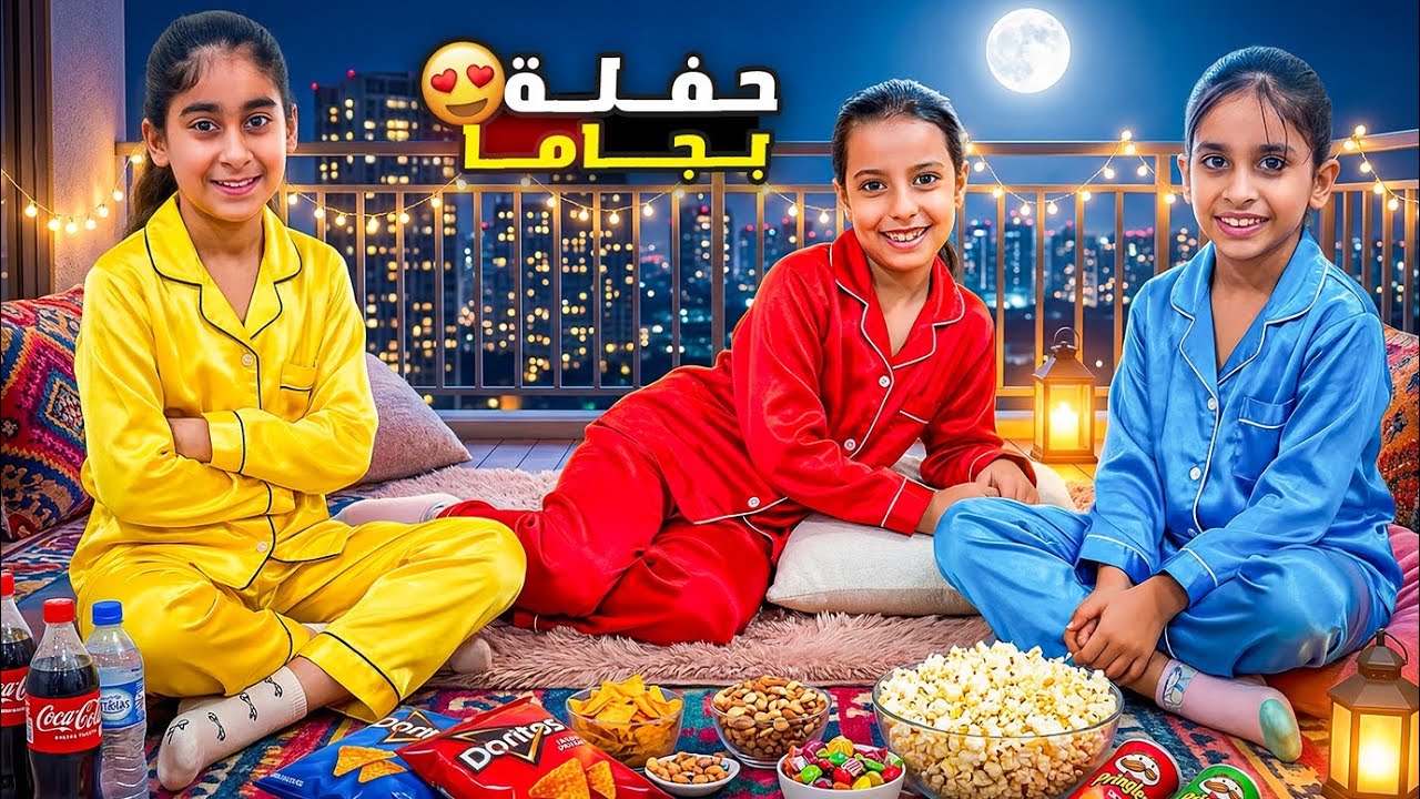 سرى ومريم والبنات تسحروا في البلكونة المسكونة بالليل وعلي نام فيها !! علي سرى
