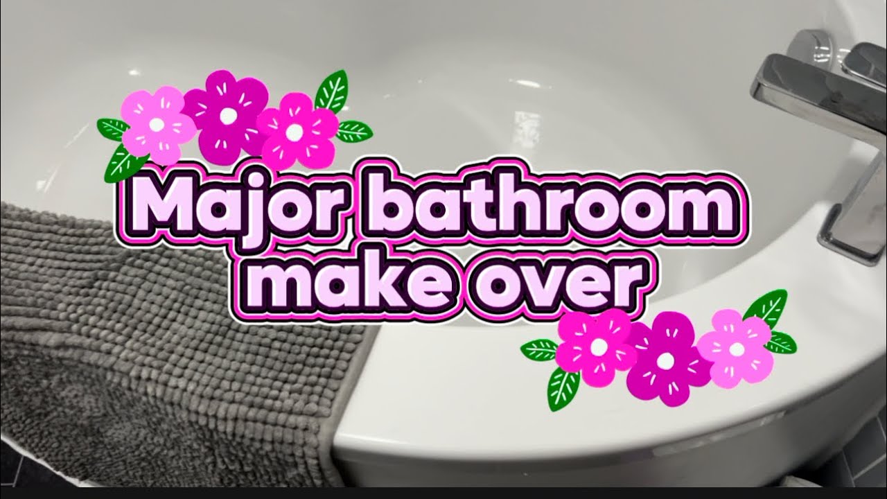 BATHROOM MAKE OVER | COMPLETE BATHROOM RENOVATION | IM OBSESSED 😍 