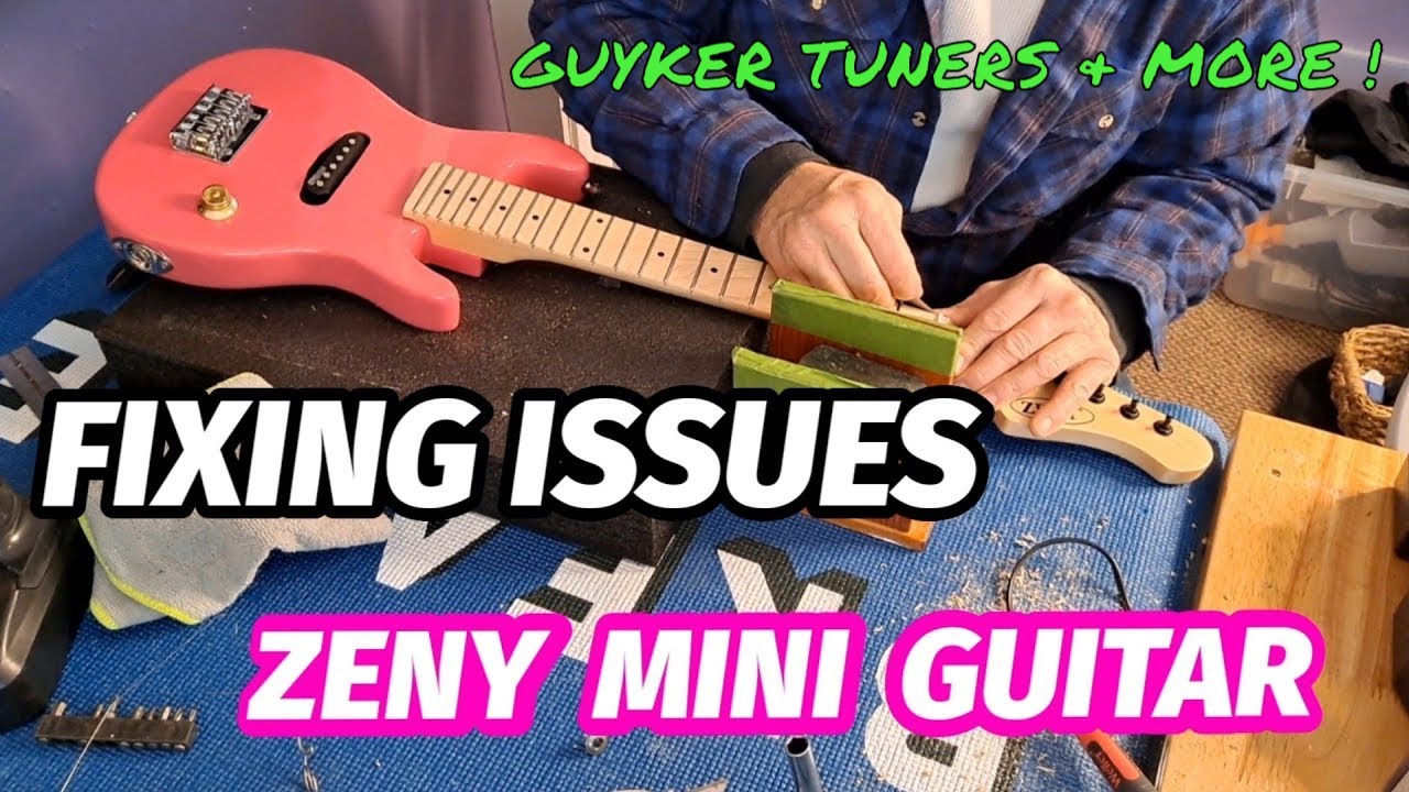 ZENY  MINI  ELECTRIC GUITAR   GETS  NEEDED  UPGRADES
