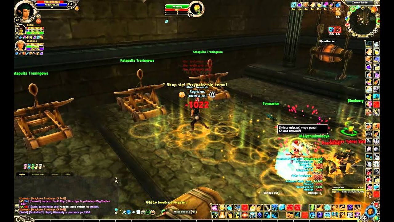 Runes of Magic - first boss in Sardo Castle (trio)