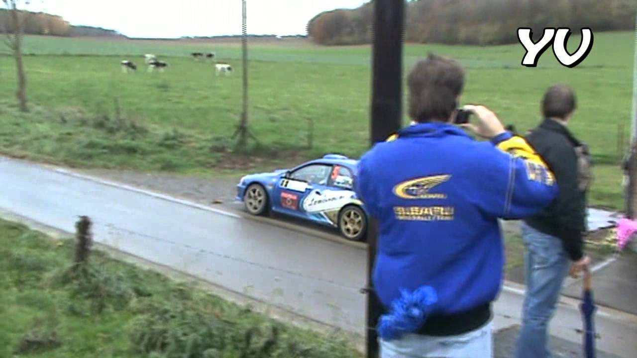 Paul Lietaer loses his wheel - Rallye du condroz 2010