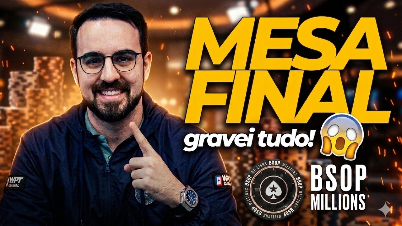 CHEGUEI NA MESA FINAL DO BSOP MILLIONS (E GRAVEI TUDO!) | Dan 10 Poker Vlog #69 - Turbo K.O.
