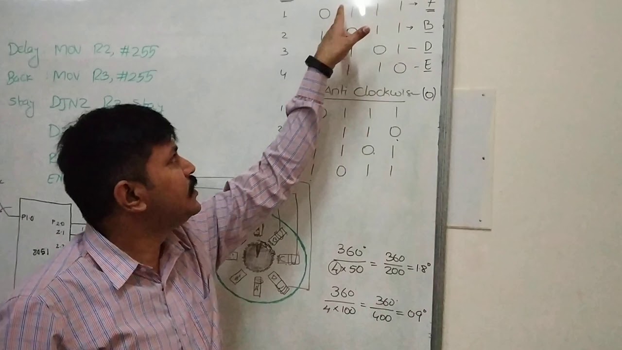 Stepper Motor interface to 8051 Microcontroller