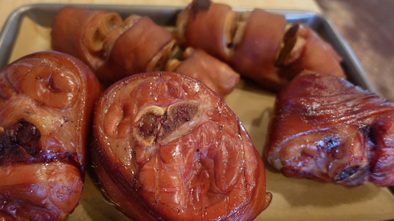 How To Make Smoked Ham Hocks and Pig Feet- Curing and Smoking