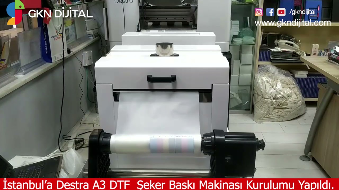 İstanbul'a Destra A3 DTF PET (şeker Baskı makinası) Kurulumu Yapıldı..