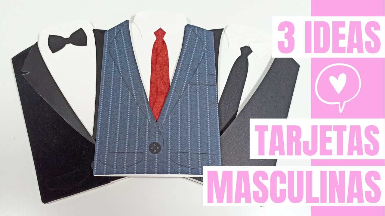 3 ideas de TARJETAS MASCULINAS inspiradas en Trajes de FAMOSOS (Parte #1)
