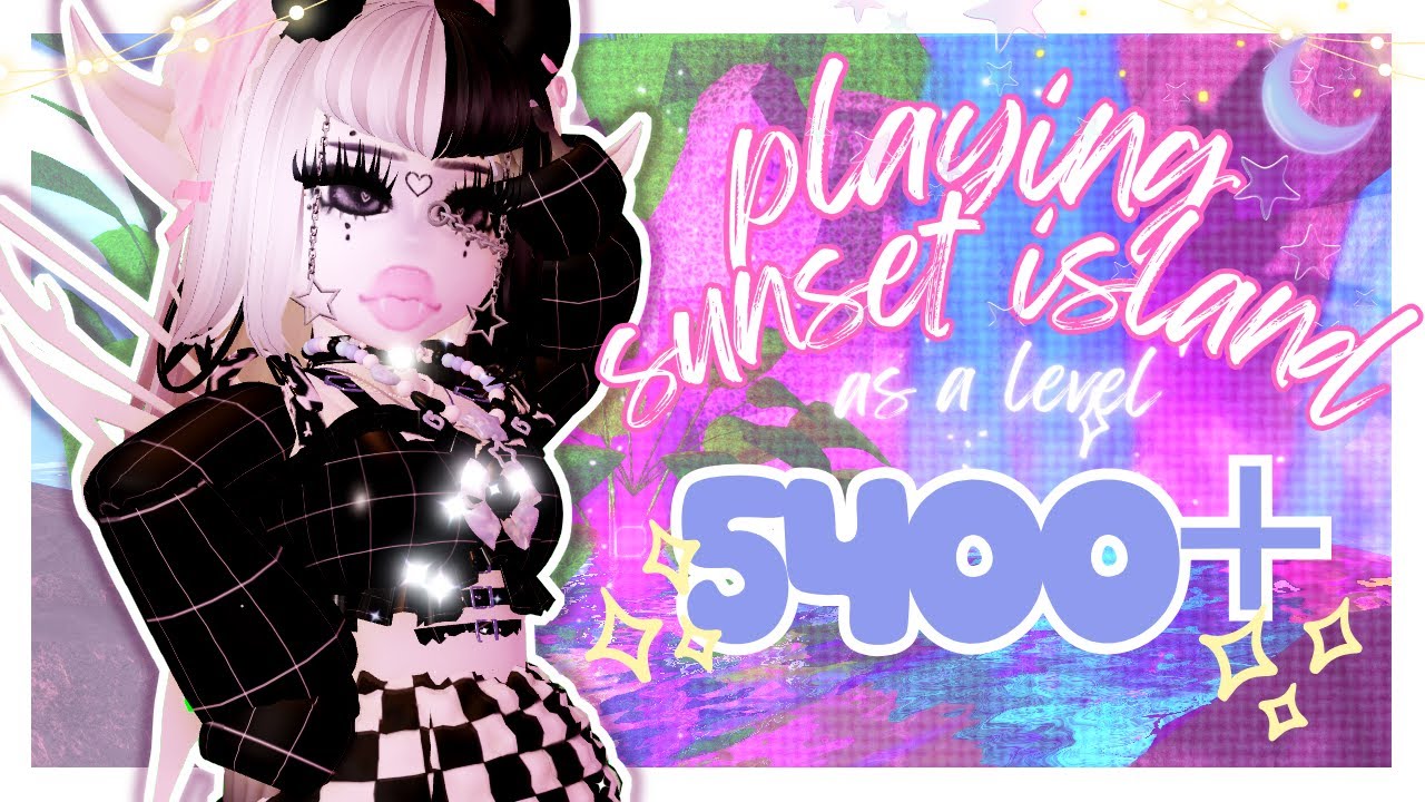 играя в SUNSET ISLAND на УРОВНЕ 5400+ 🌙🎀