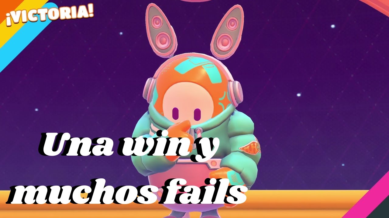 Una win y muchos fails en fall guys