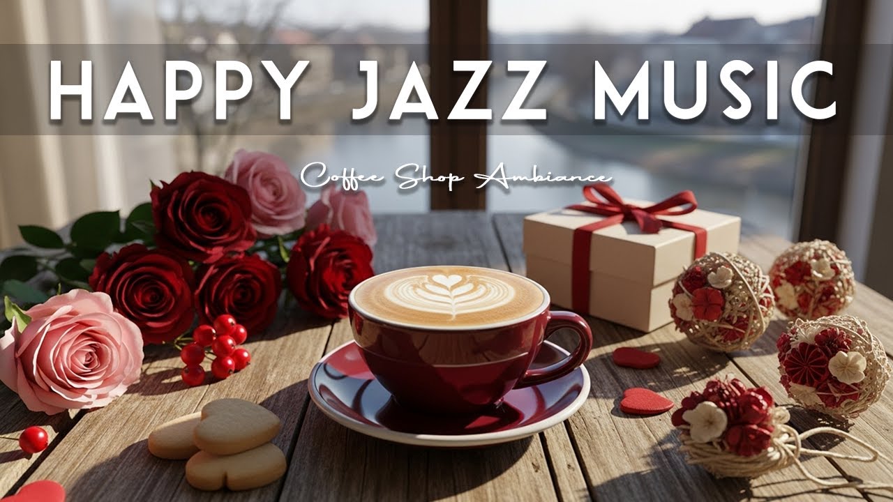 Happy Jazz Music ☕ Coffee Shop Ambiance & Sweet Bossa Nova Instrumental for Holiday.