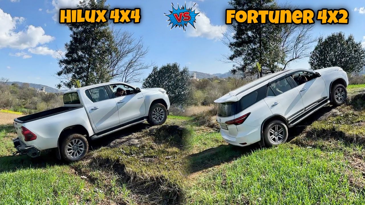 How 4×2 fortuner performed better tha 4×4 Hilux 😱