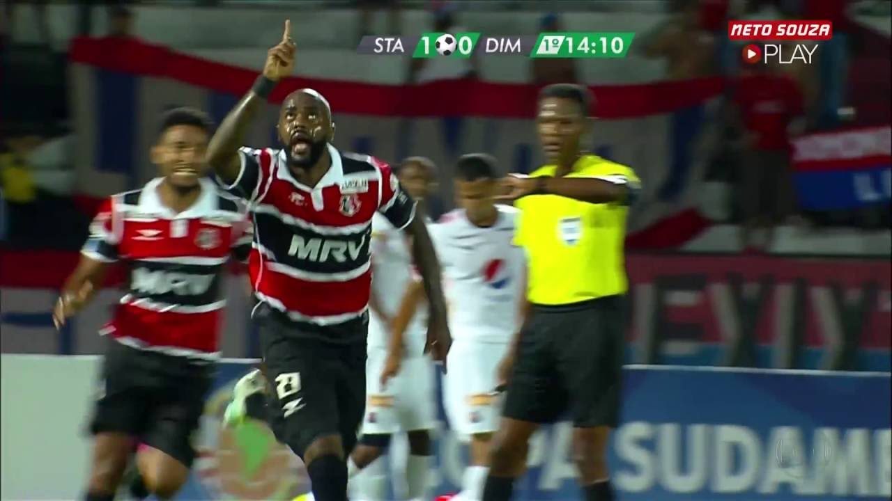Gols de Santa Cruz 3 x 1 Independiente Medellín pela Sul-Americana 2016