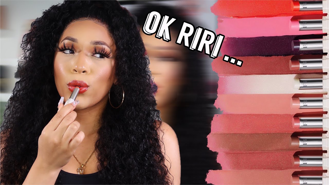 NEW FENTY BEAUTY SLIP SHINE SHEER SHINY LIPSTICKS | LIP SWATCHES & REVIEW