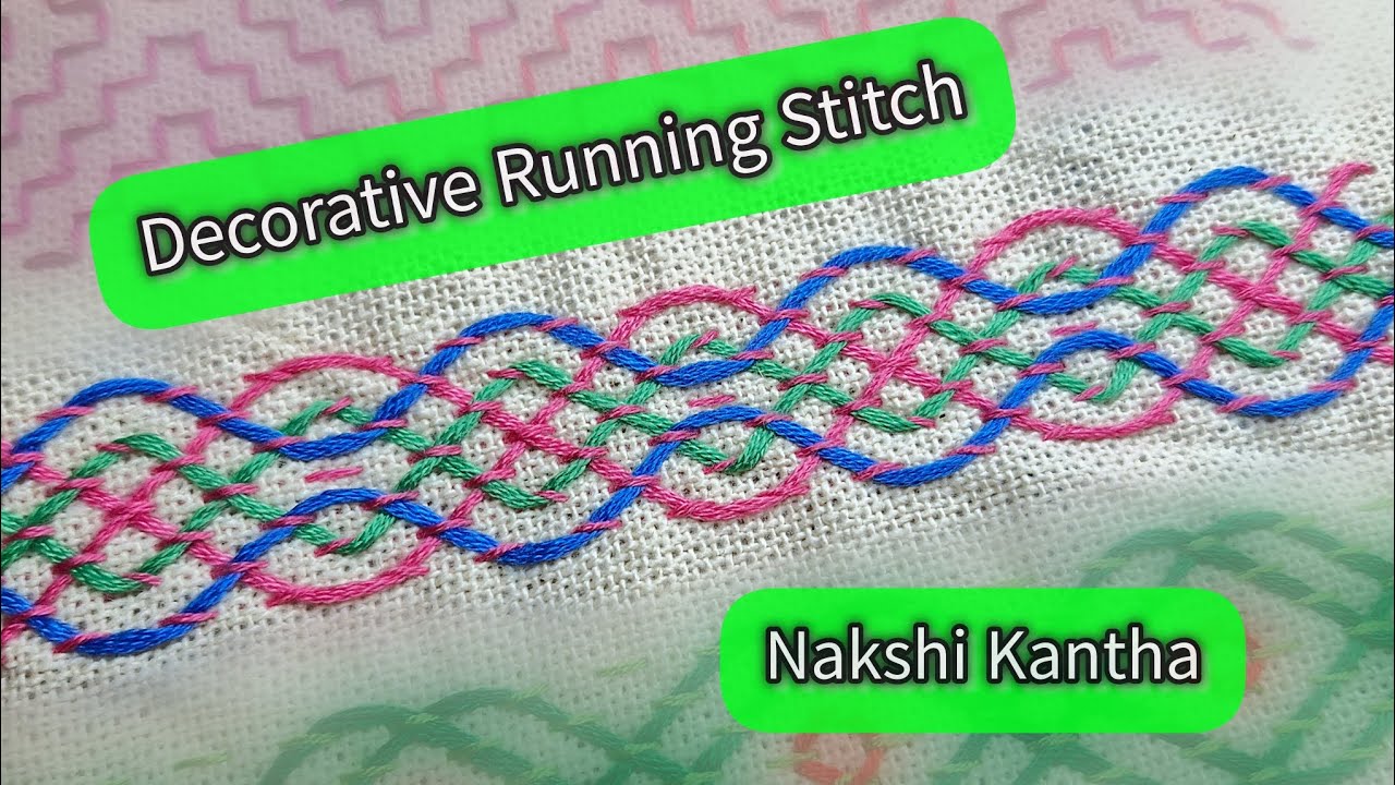 Decorative Running Stitch part 17
