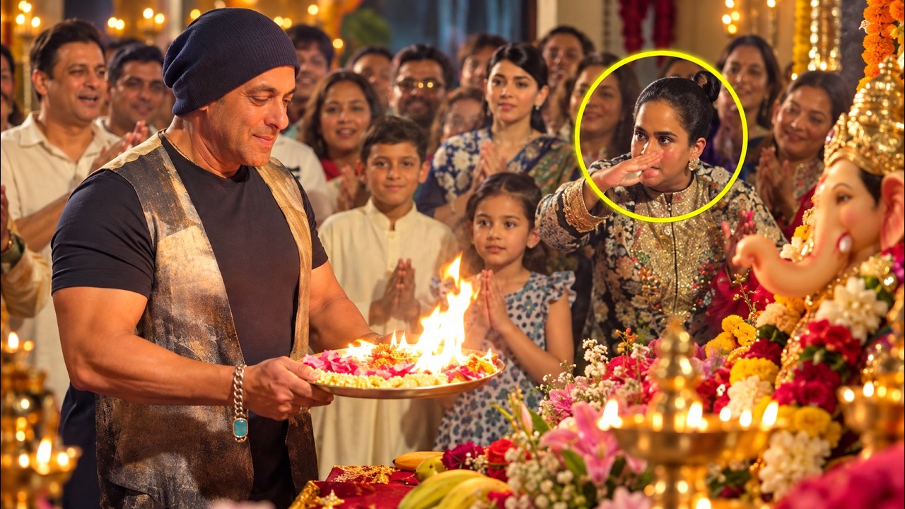 Salman Khan&rsquo;s Ganpati Aarti Moment Goes Viral | Sister Arpita Corrects Him ❤️