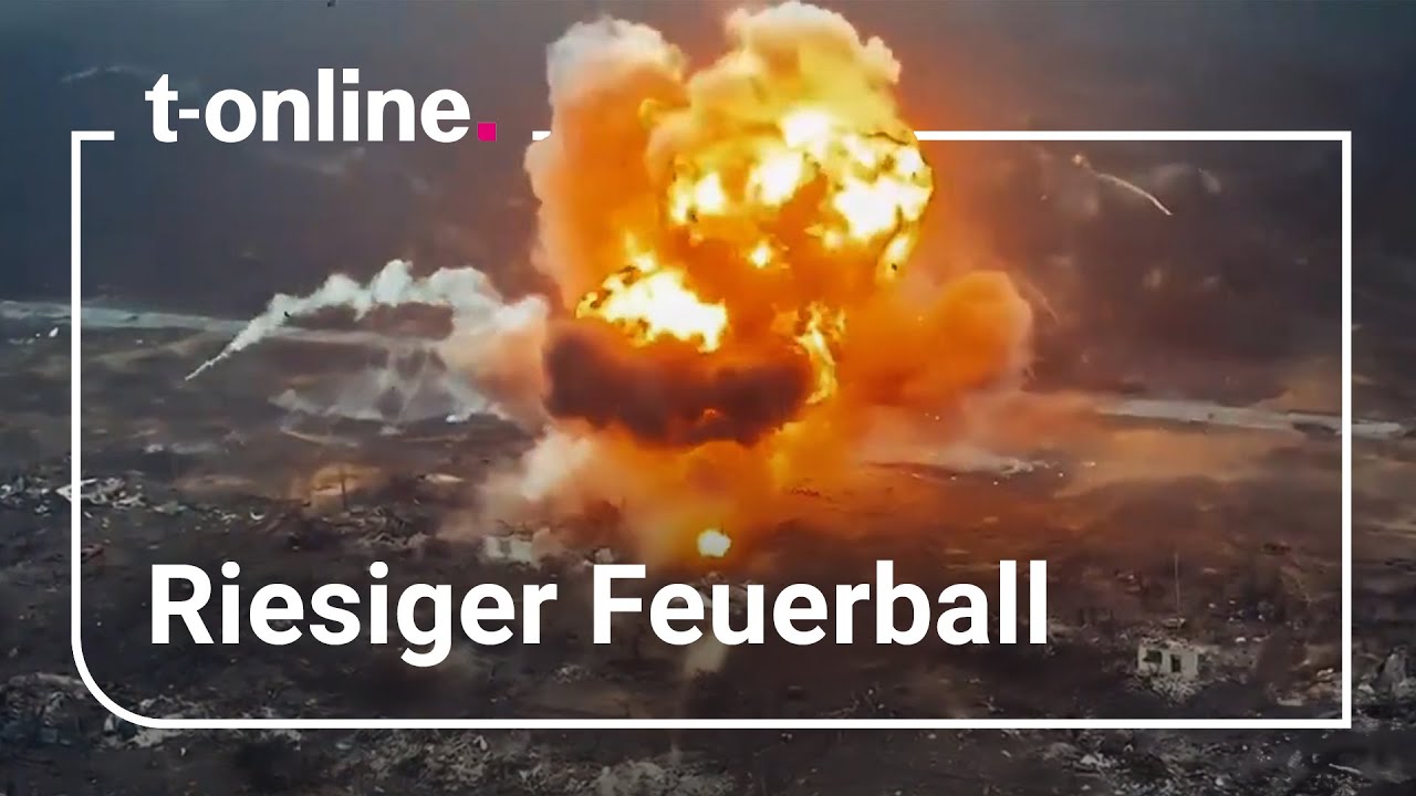Ukraine: Panzer explodiert nach Drohnenangriff