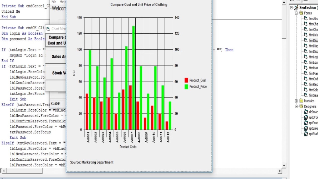 Apparel Inventory System in Visual Basic 6.0