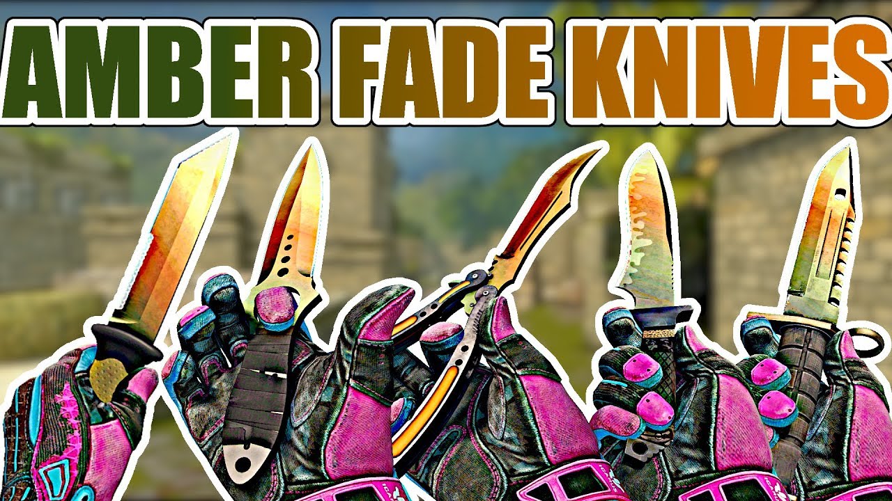 AMBER FADE KNIVES ★ CS:GO Showcase