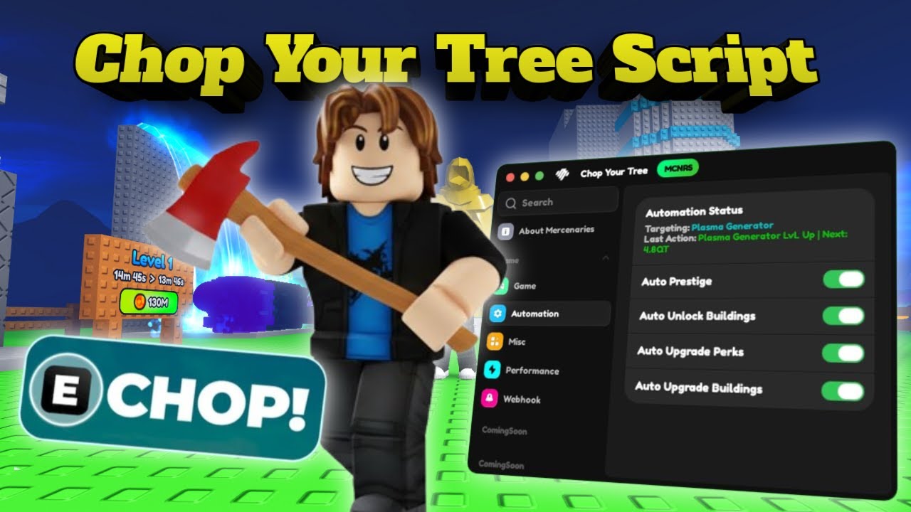 [NEW] 🌳CHOP YOUR TREE SCRIPT🪓 Full Automation Farm - Pastebin