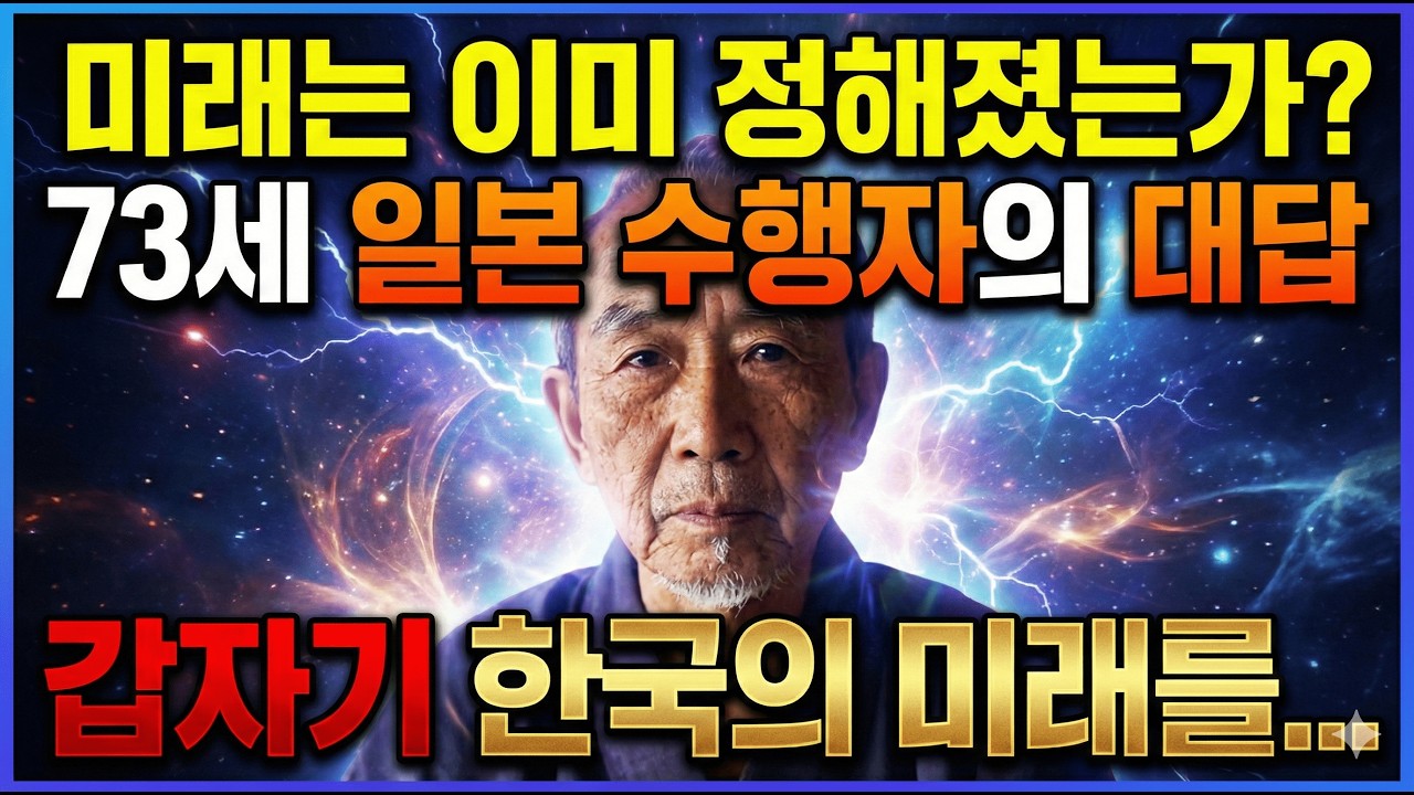 최근 갑자기 한국의 미래를 예언한 일본 수행자[2026년 미래예언]