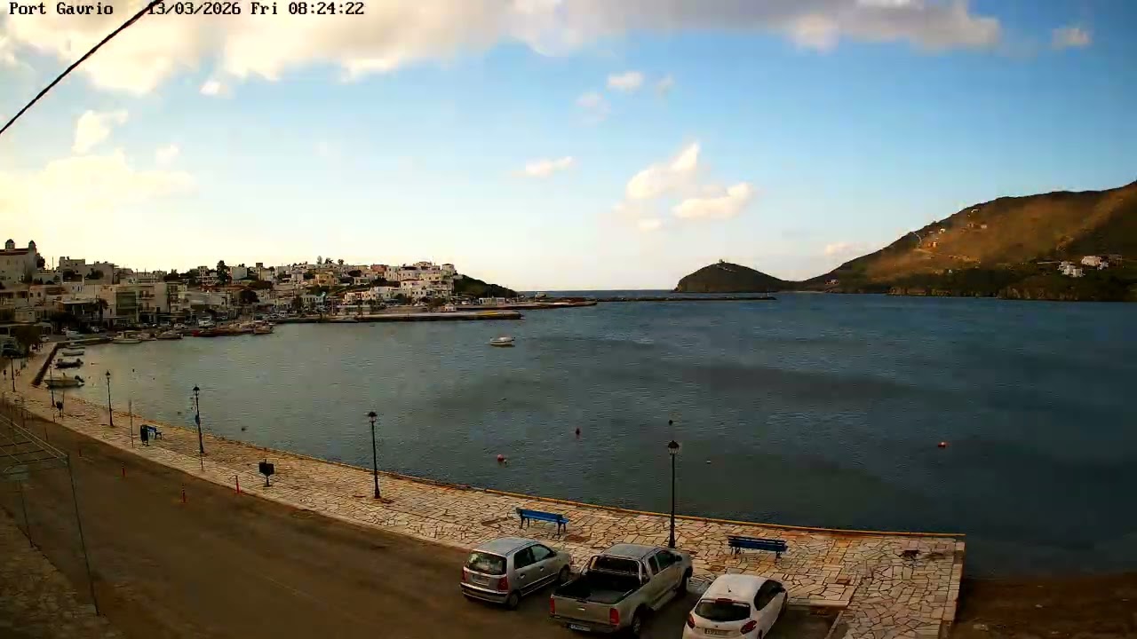 Port of Gavrio Time-lapse Friday,  13 March 2026