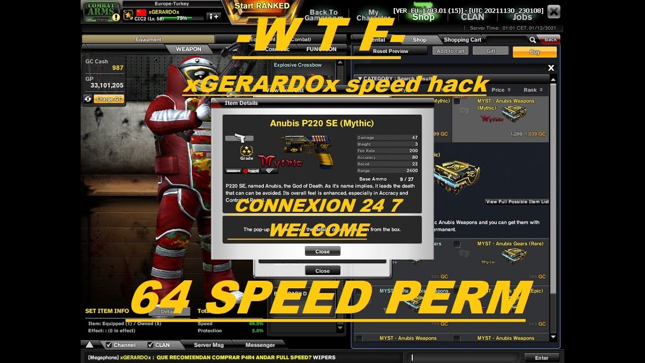 Combat Arms Classic GC  spending 64 SPEED PERM