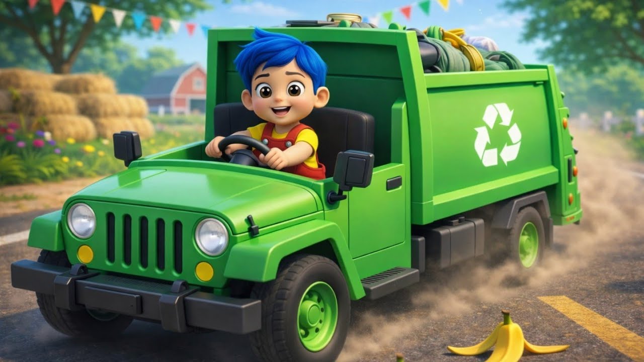 Garbage truck song/ Mimi Boy clean city song/Garbage truck song for kids/ truck song for toddlers