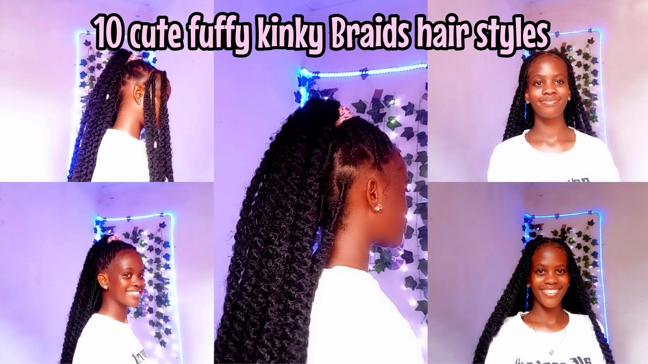 10 cute fluffy kinky hair styles. DIY