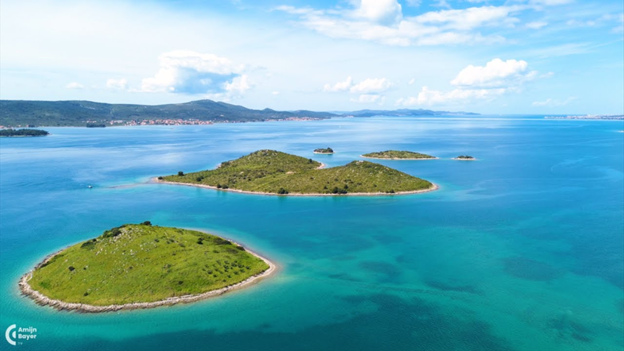 Turanj Croatia 🇭🇷 Walking Tour 2025 | Galešnjak Heart Island with Drone