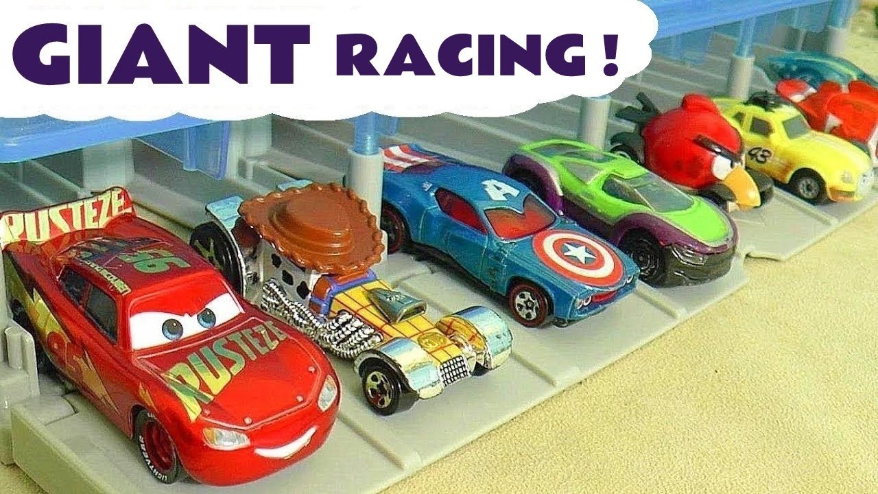 Lightning McQueen racing in the Funlings competitions