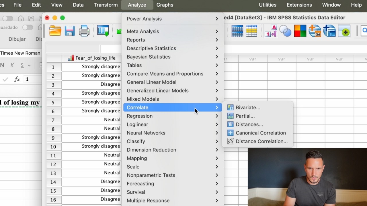 Spearman Correlation on SPSS (2025) With an Example APA Results Section