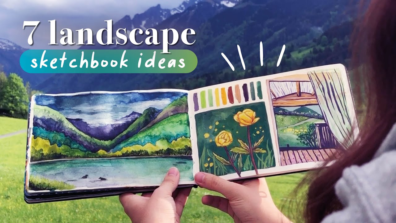 Plain Air Landscape Painting Ideas // Filling my Sketchbook in the Mountains