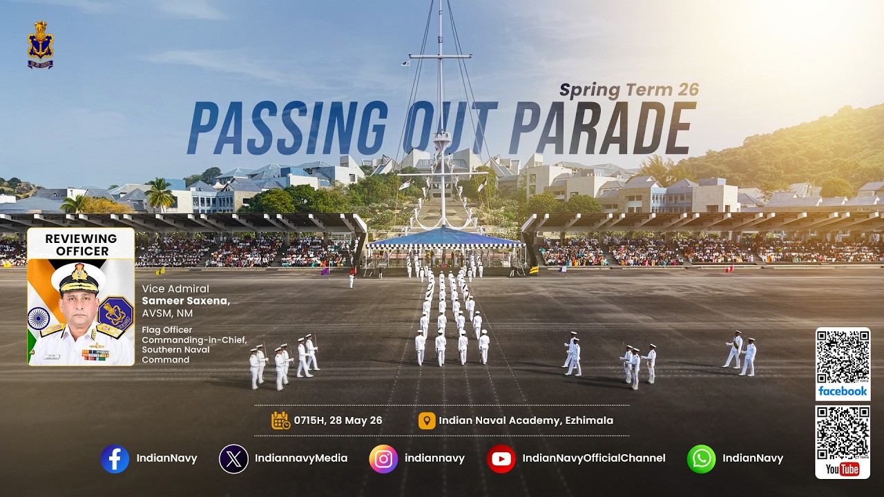 Passing Out Parade at Indian Naval Academy | Live Streaming