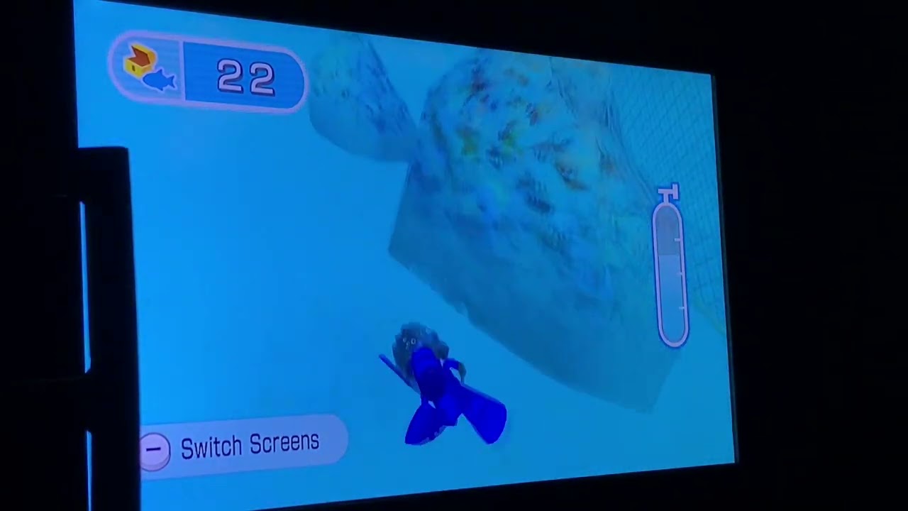 Wii Fit U - Scuba Search: SuperNeville Drowned In The Underwater While He Was Catching Some Fish