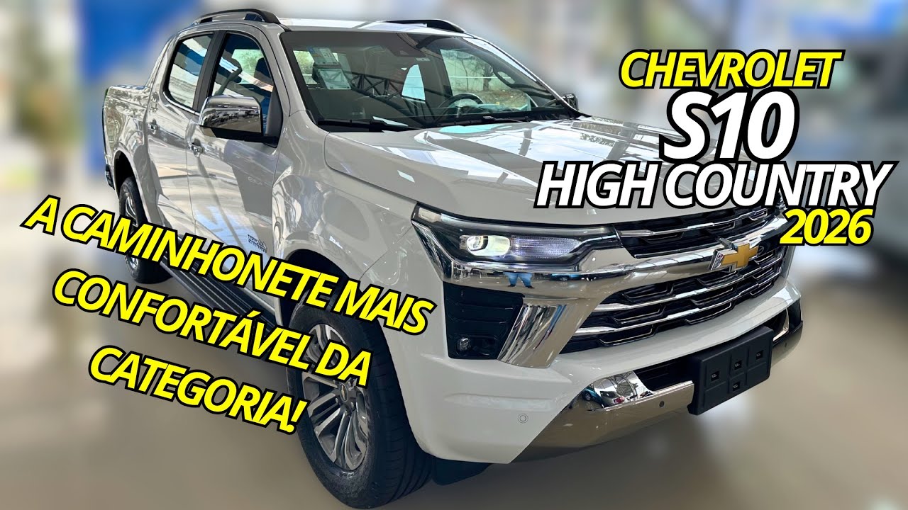 Nova S10 High Country 2026 - A QUERIDINHA DO AGRO!