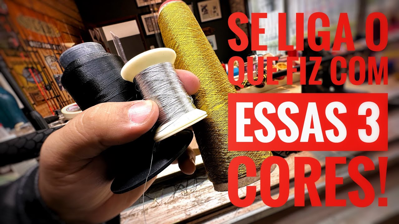3 Cores e Fica assim, trançado bem loco! #wrapping #rodbuilding #Trançado