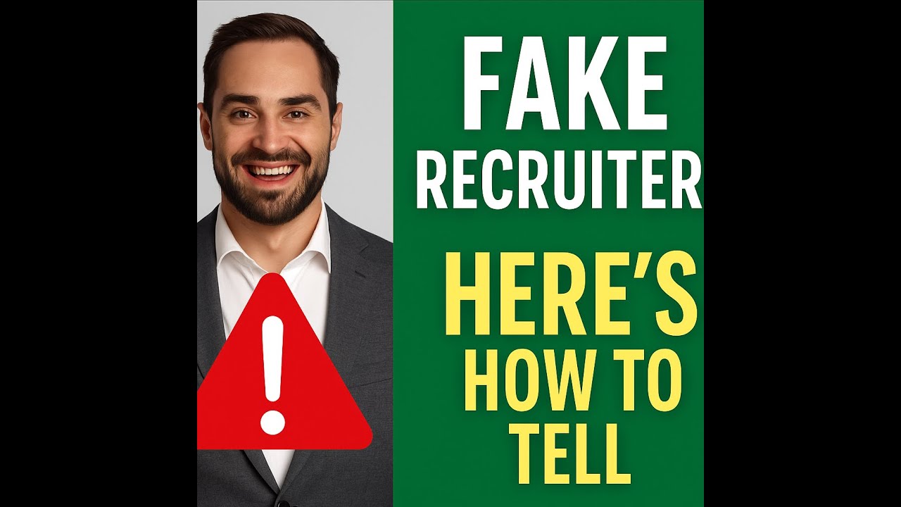 HOW TO SPOT A FAKE RECRUITER| JOB SCAM AWARENESS