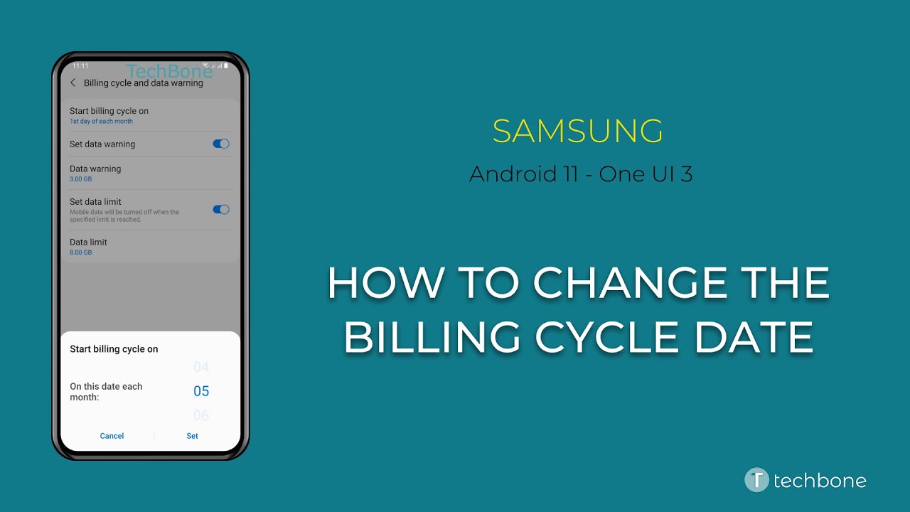 How to Change the Billing Cycle Date - Samsung [Android 11 - One UI 3]