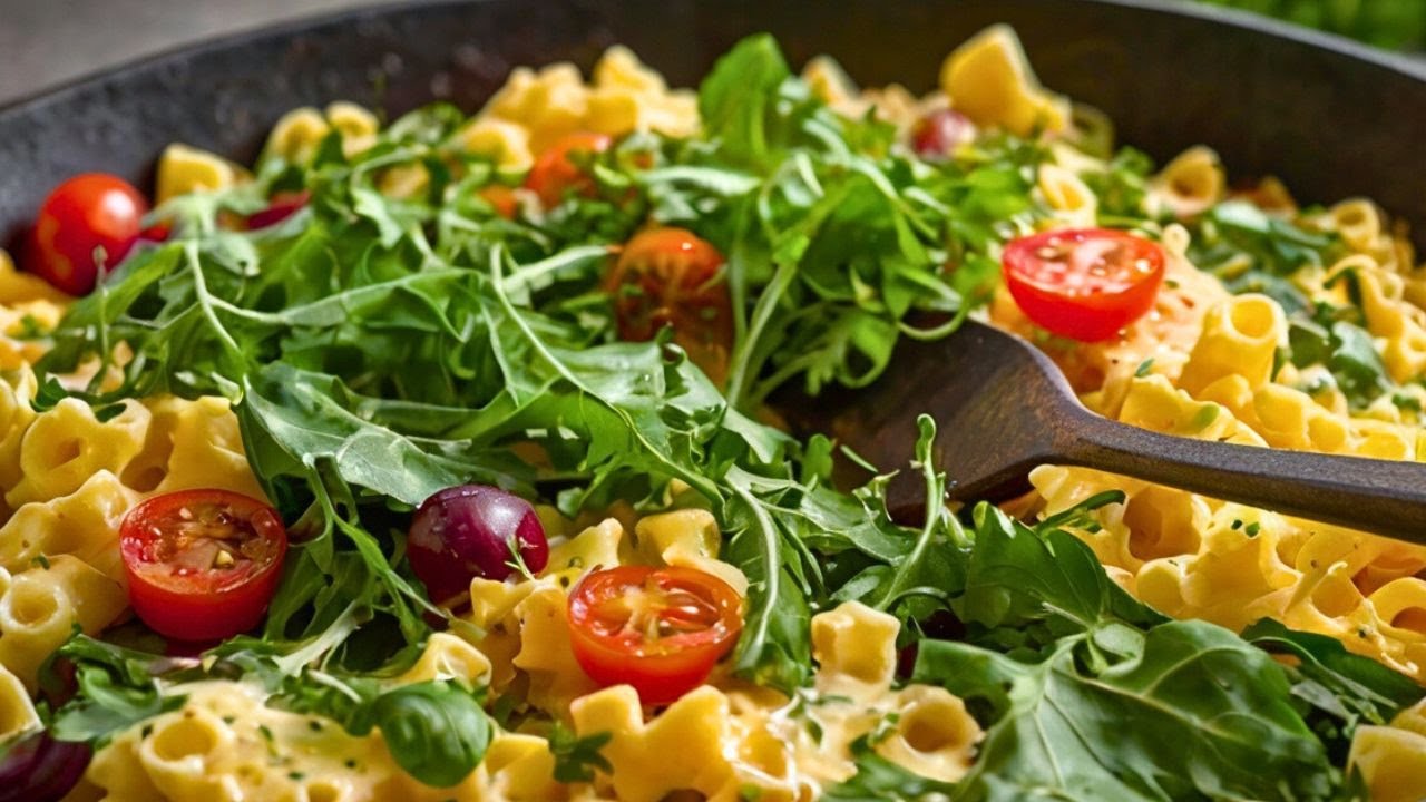 Leckere Rucola Sp&auml;tzle Pfanne in 10 Minuten. Einfaches und sehr schnelles  Rezept
