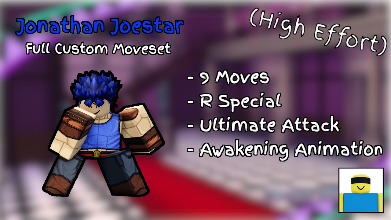 [ JJS Custom Moveset ] Jonathan Joestar