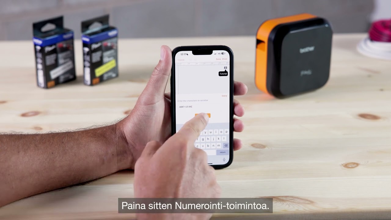 Näin voit tulostaa kaapelimerkintöjä PT-E720BT-tarratulostimella Pro Label Tool -sovelluksen avulla
