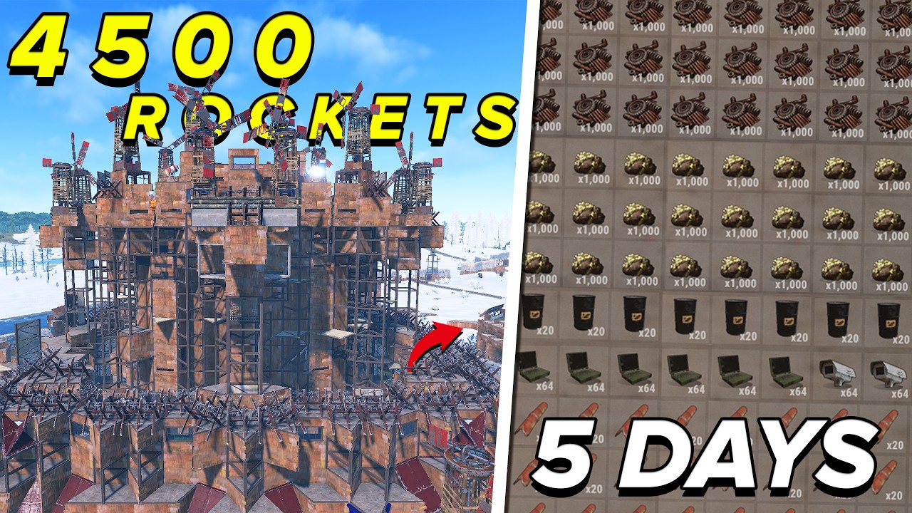 Как клан с 250 000 часами игры рейдит весь сервер... (Фильм по Rust)