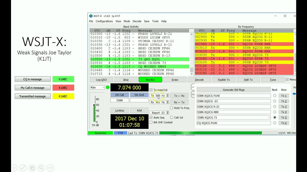 #0121 Modo digital FT8 en WSJT-X (en espanol) por XQ2CG